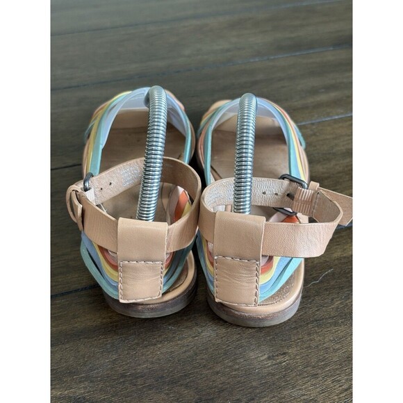 MADEWELL SAMIRA  MULTI LEATHER STRAPPY FLAT SANDALS    WMNS SZ.  8.5 - Picture 4 of 9